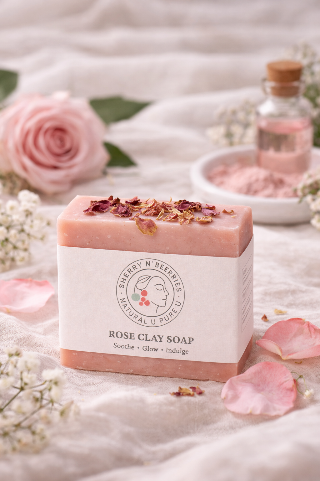 Rose Clay Soap Bar