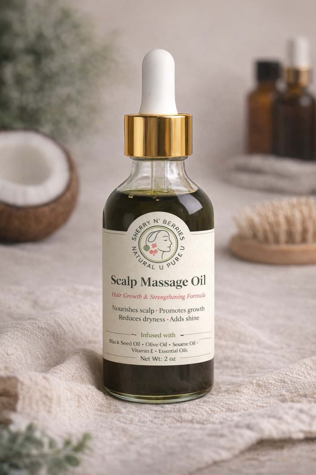 Scalp massage oil -Hair growth